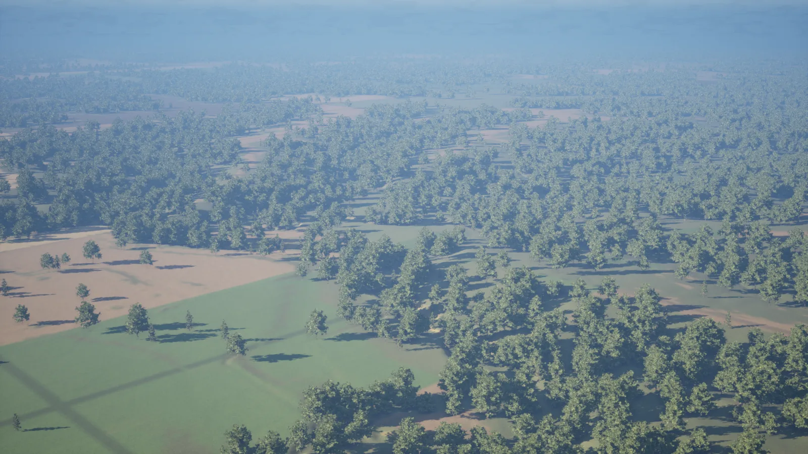 Unreal Engine terrain pipeline work from Farm Forge development
