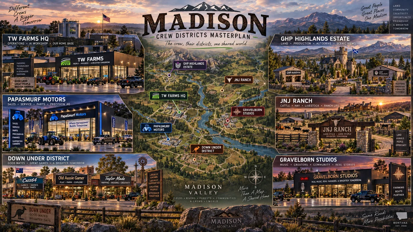 Madison Valley masterplan artwork showing districts and community spaces